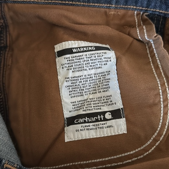 Carhartt Women's Flame Resistant Rugged Flex Original Fit Jean Size 6 Tall - Picture 6 of 9